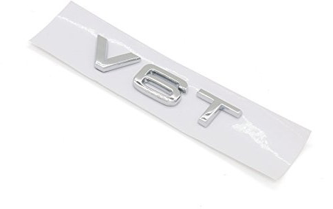 Vipih-Eu Emblem-Abzeichen-Aufkleber, V6T-Emblem-Abzeichen Passend Für Au-di A1 A3 A4 A5 A6 A7 Q3 Q5 Q7 S6 S7 S8 S4 Sq5 Chrom