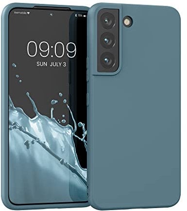 kwmobile Housse Compatible avec Samsung Galaxy S22 Coque - Housse de téléphone Protection Souple en Silicone - Arctic Night