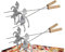 4 Stück Hot Dog Bräter Marshmallow Bräter Edelstahl Grillspieße Neuheit Frauen Männer Geformter Edelstahl Lagerfeuer BräterNeuheit BBQ Spieße Stahl Stäbchen(Marshmallow Girl + Hot Dog Boy)