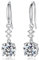 Ohrringe Silber 925 Hängend Silberohrringe 925 Damen Zirkonia Geburtsstein Geburtstag Geschenk