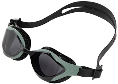 arena Air-Bold Swipe Unisex Adult Swim Goggles, Pool Goggles with Wide Lenses, Swipe Anti-Fog Technology, UV Protection, Adjustable Strap, Air Seals