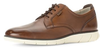 Pius Gabor Herren Sneaker,Schnürschuhe,recyceltes Futter,zertifiziertes Leder,Wechselfußbett,Freizeitschuhe,Schnuerschuhe,Cognac,42 EU / 8 UK
