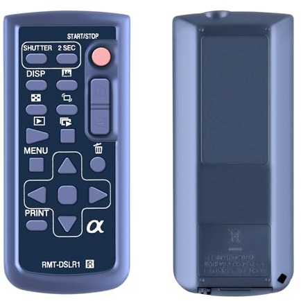 GOUYESHO Telecomando di ricambio RMT-DSLR2 per fotocamera digitale Sony Alpha e NEX, compatibile con 6500 6300 6000 5100 9 7S II 7S 7R III 7R II 7R 7 III 7 III 7 II 7