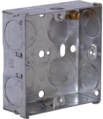 Unterputzdose aus Metall, 25 mm, Einbaudose für elektrische Steckdosen, 10 Stück