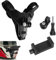 SNSYGN Helmhalterung, Einstellbarer Motorradhelm Halterung Action Cam Helmhalterung Motorradhelm Halterung Wand Kompatibel mit Den Meisten Actionkameras (Schwarz)