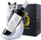 MAIHOM Tabletop Wine Bottle Rack Elegant Cat Shaped, Cat Decor Resin Wine Bottle Holder, Decorative Wine Storage for Home Bar, with Packaging for Cat Lovers Women, Silver