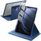 JETech Custodia Rotante per Samsung Galaxy Tab S10+ 2024/Tab S9 FE+/S9+ 2023 12,4 Pollici con S Pen Holder, 360 Gradi Rotazione Protettiva Supporto Cover Chiaro Retro (Navy)