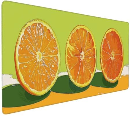 Grün Mauspad XXL Mauspad 700x400 mm Schreibtischunterlage, Wasserdicht Mauspad Orange Mousepad XXL, Gaming Mauspad Groß Verbessert Präzision und Geschwindigkeit, für Gaming Zubehör Zimmer Deko -MU439
