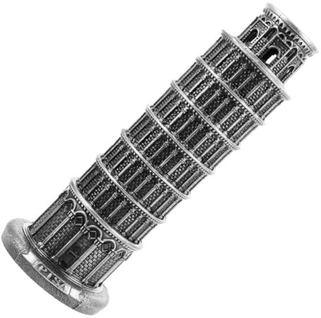 BESPORTBLE Schiefer Turm Von Pisa Modell Italien Souvenir Statue Miniatur Turm Vintage Architektur Skulptur Heimdeko Tischaccessoire Reiseandenken Pisa Replika Gebäudemodell