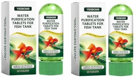 1 35Tabletten) Wasser Tablet Schnelle Wasserreinigung Tabs Angeln Liefert Zugang Fisch Aquarium Reiniger Tabletten Tank Natürliche Reiniger Wasser Aquarium Tabletten Jod Tablette Behandlung für