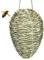 di vespe finte, decorazione in tessuto da appendere, 17 x 22 cm, leggero e facile da attaccare, alveare artificiale per , patio, giardino, frutteto, cortile o fattoria all'aperto