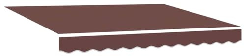 vidaXL Markisenersatzstoff Braun 235 x 195 cm Polyester