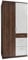 Wimex Kleiderschrank/ Drehtürenschrank Click, (B/H/T) 90 x 199 x 58 cm, Columbia Nussbaum/ Absetzung Alpinweiß