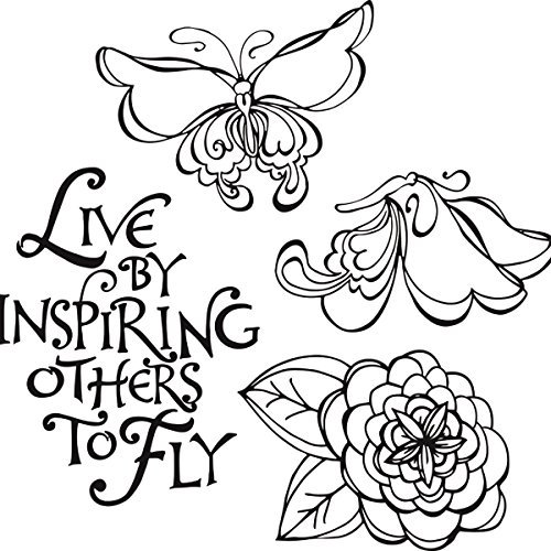 Spellbinders Inspiring Others Cling Rubber Stamp, Multi-Colour