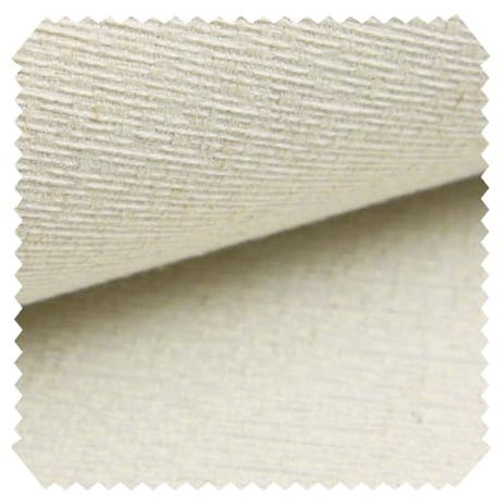novely® exquisit LIVERI - Hochwertiger Melange Design-Möbelstoff - Schwer Entzündbarer Polsterstoff mit Leinenstruktur - Pflegeleichte Meterware 1lfm | Farbe: 01 Creme
