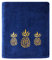 SKL HOME by Saturday Knight Ltd. Badetuch Ananas, vergoldet, Marineblau