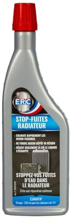 ERC – [Stop Fuites Radiateur] | Prévient et colmate les fuites du système de refroidissement | Restaure la capacité de refroidissement du moteur | Ne forme aucun dépôt ni résidu | 200 ml