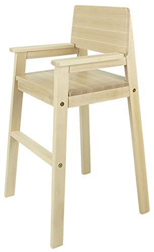 Kinderstuhl Hochstuhl Massivholz Buche Natur. Modernes Design. Treppenhochstuhl für Esstisch, Kinderhochstuhl für Kinder, stabil & pflegeleicht viele Farben möglich