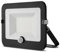 REV MIRANO Außenlampe mit Bewegungsmelder – IP44, LED Lampe 30W, 2700lm, 6500K, Erfassungswinkel 90° auf 7m – schwarz