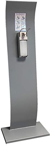 Hand Desinfektionsstation Desinfektionspender Mobile Desinfektionsmittelstation 1 / Optimal für Räume mit hoher Besucherfrequenz im gewerblichen Bereich