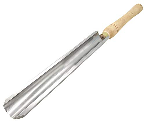 Drechseln Meißel, HSS Drehmeißel Schruppen Out, Hartmetalleinsatz Schneider Drehbank Runder Schaft Selbermachen Holzbearbeitung Werkzeug, Holzgriff,250×50mm