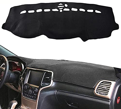 YAMKNICE Fit für Jeep Grand Cherokee WK2 2012-2018 Armaturenbrett Abdeckung Auto Anti-Rutsch-Matte Sonnenschutz Anti-UV-Pad