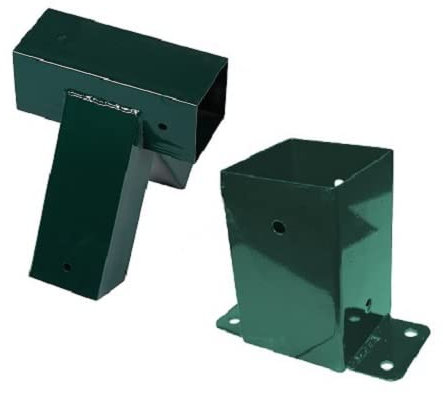 Satz Holzverbindung 90x90mm 100° + Wandverbindung Schaukel Holzschaukel Kantholz grün