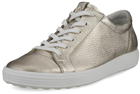 ECCO Damen Soft 7 W Sneaker, Pure White Gold, 37 EU