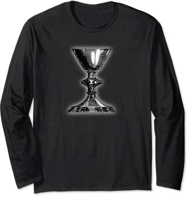 Verre chrétien Saint Grail Calice - Coupe du templier du Christ Manche Longue