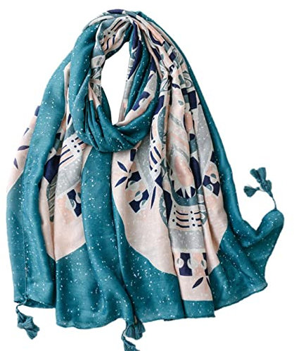 FAIRYGATE Tuch Damen Frühling Damen Schal aus gemischte Blumen, bestickt - Large 22010