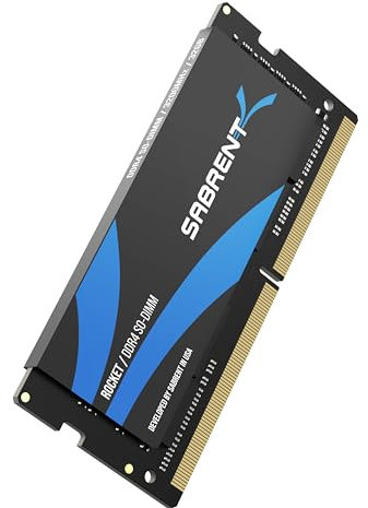SABRENT RAM SODIMM Memory 32GB DDR4 3200MHz CL22 portable Memory Module for Laptop, Ultrabook and Mini-PC (SB-DDR32)