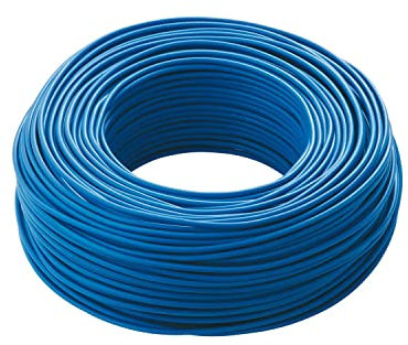 CAVO ALLARME DIEFFEMATIC 2x0,50 DOPPIA GUAINA TWISTATO MATASSA ANTIFURTO 100 MT ALLARME BLU