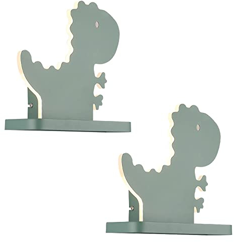 PAZWAHF Kinderzimmer-Dinosaurier-LED-Wandleuchte, fest verdrahtete Wandleuchten, 13 W 3000 K 6000 K Innenwandleuchte, Wandleuchten für Schlafzimmer, Gang, Treppenhaus