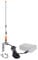 HYSHIKRA Antena VHF para Barco, látigo Marino de 156-163 MHz con Cable coaxial RG58 de 5 m y Soporte de Guardabarros en Forma de L para Barco Marino, yate, Radio móvil