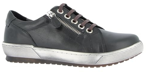 Andrea Conti Damen Schnür Halbschuh Leder Coole Laufsohle Trendfarbe 0066002
