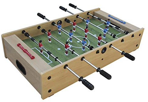 Garlando 2in1 Mini-Kicker Teleskop + Airhockey in einem Spielgerät 97x 51 cm, der Big Fun für Jung und Alt