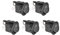 QUARKZMAN 4 Perni 2 Posizione Bilanciere Levetta Interruttore x 2pz 125V/10A Rotondo Barca Bilanciere Interruttore Scatto per Auto Auto Barca Casalinghi Elettrodomestici, [Nero]