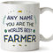 MUGFFINS Personalised Mug for Farmer - in English - World's Best - Funny Custom Gift for Colleagues - Ceramic 11oz Mug