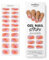 MOYOU LONDON Halbgehärtete UV Gel Strips - 20 Stück - Gel-Nagelfolien UV Härtend für Maniküre in Salonqualität - Sun Burn