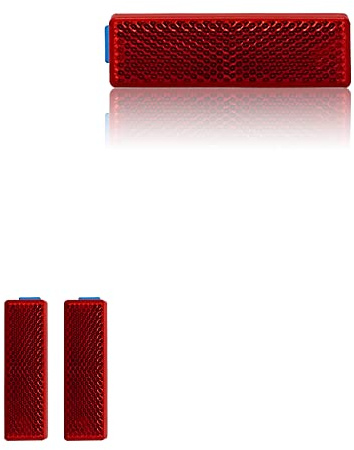 Reflector Self Adhesive Rectangle 76X22mm Safety Waterproof Stick on for Driveway Mailbox Trees