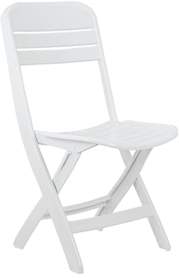 THINIA HOME Silla Plegable Bliss Blanca 52x40x82cm