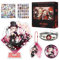 HALOOP Genshin Impact Merch Box Geschenkset - Acryl Standfigur, Schlüsselanhänger, Armband, Abzeichen, 30 Lomo Karten, 50 Aufkleber (Lyney)