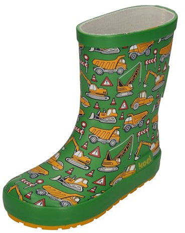 KOEL Barefoot - Gummistiefel Wellie Bare Multi Tractor Green, Größe:22 EU
