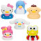 Hello Kitty and Friends Duckz Lot de 6 jouets d'eau en caoutchouc pour piscine et bain – Sous licence officielle Sanrio – Hello Kitty, Keroppi, Pompompurin, My Melody, Cinnamoroll, Smoking – Cadeau