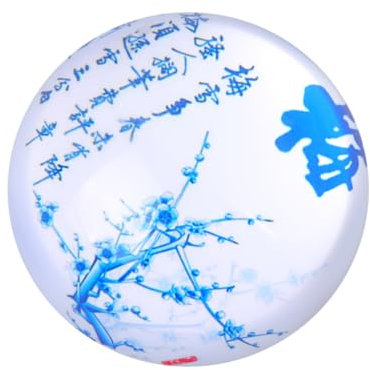 Tofficu Glas Halbkugel Papierbeschwerer Rund Schwer Für Kalligraphie Chinesisch Leicht Tragbar Robust Als Schreibzubehör Und Schreibtischdekoration