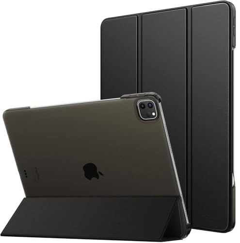 Smart-Schutzhülle für iPad Pro 12,9 Zoll 6. Generation 2022, 5. (Gen) 2021, 4. (Gen) 2020, iPad Pro 12,9 Zoll (3. Generation) 2018, Modelle A2229, A2069, A2378, A2436, A1876 (schwarz)