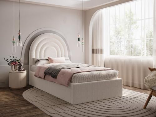 Flair Ava Boucle Ottoman Single - Cream