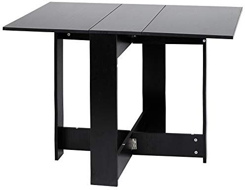 Klapptisch Laptoptisch Abnehmbarer Klappbarer Küchen-Esstisch 102,5 * 76 * 73 cm Esszimmertisch Klapptisch mit 2 Ansteckplatten aus Melamin-Spanplatte