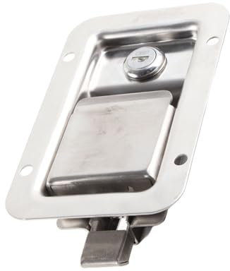 Sostituzione Serratura Porta Camper, Serratura Porta 140x90mm Serratura Porta in Acciaio Inossidabile 304 con Chiave per Camper, Camion, Rimorchi, Camper