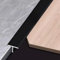 Mansfil Aluminium T-Profil Übergangsleiste, Abdeckstreifen Für Fliesen, Teppich und Holzböden (Schwarz, 2cm x 300cm)